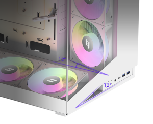 12° INCLINED AIRFLOW DESIGN