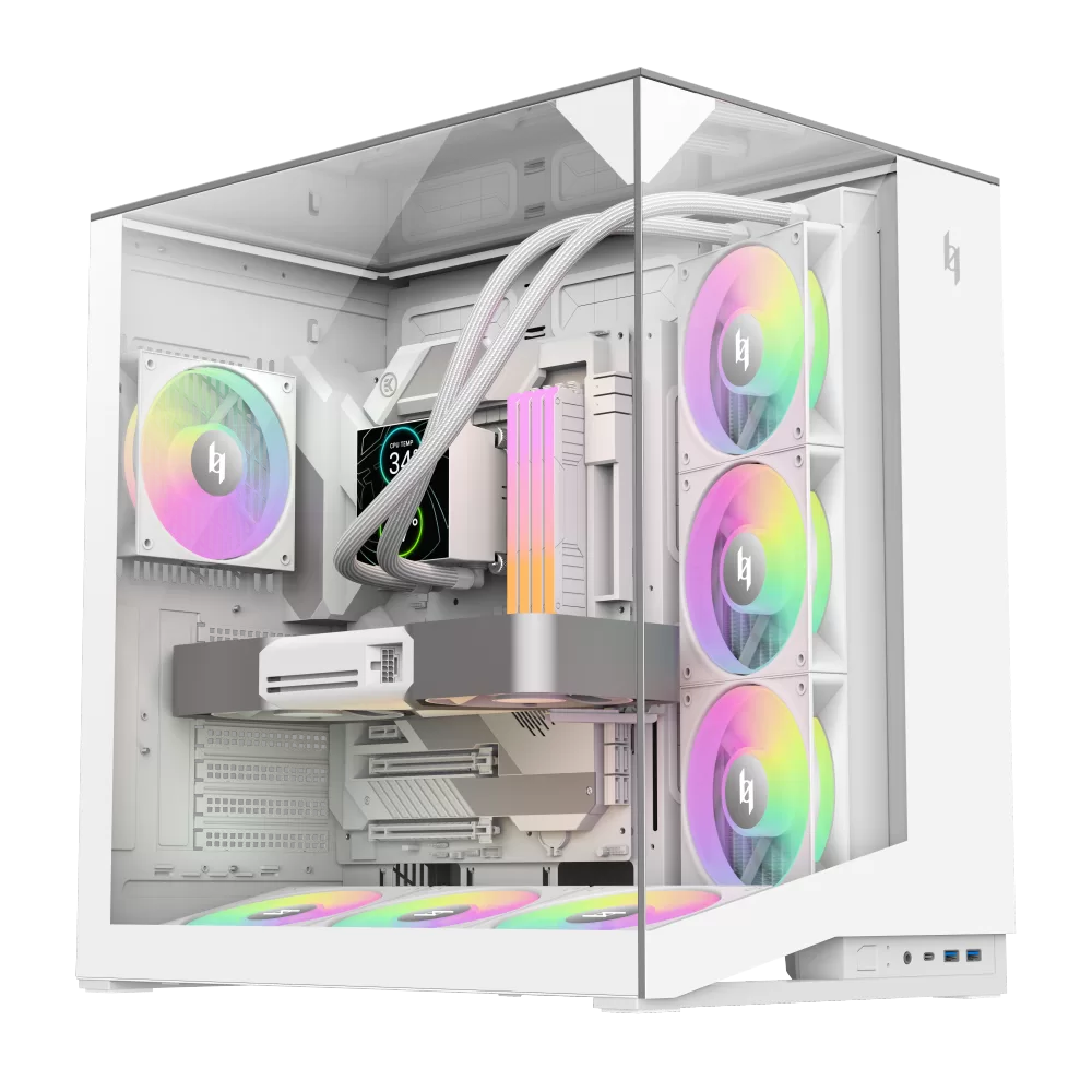 XERON NEX C56 VC WH PC case with front USB-C